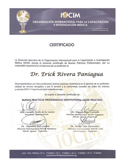 Institutional Good Practice, IOCIM