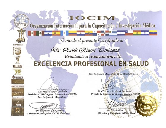 Professional Excellence in Health, IOCIM