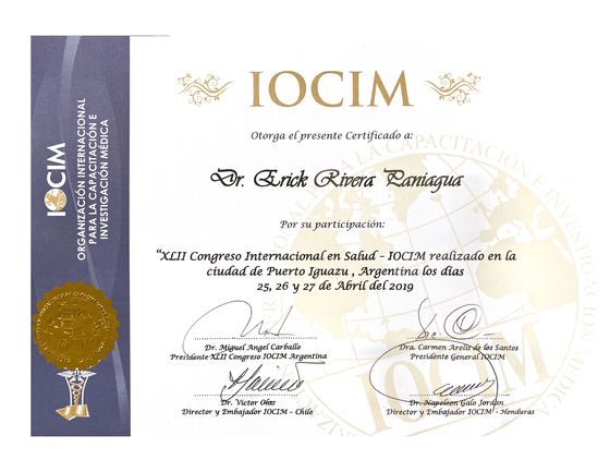 XLII International Health Congress, IOCIM, Puerto Iguazú, Argentina